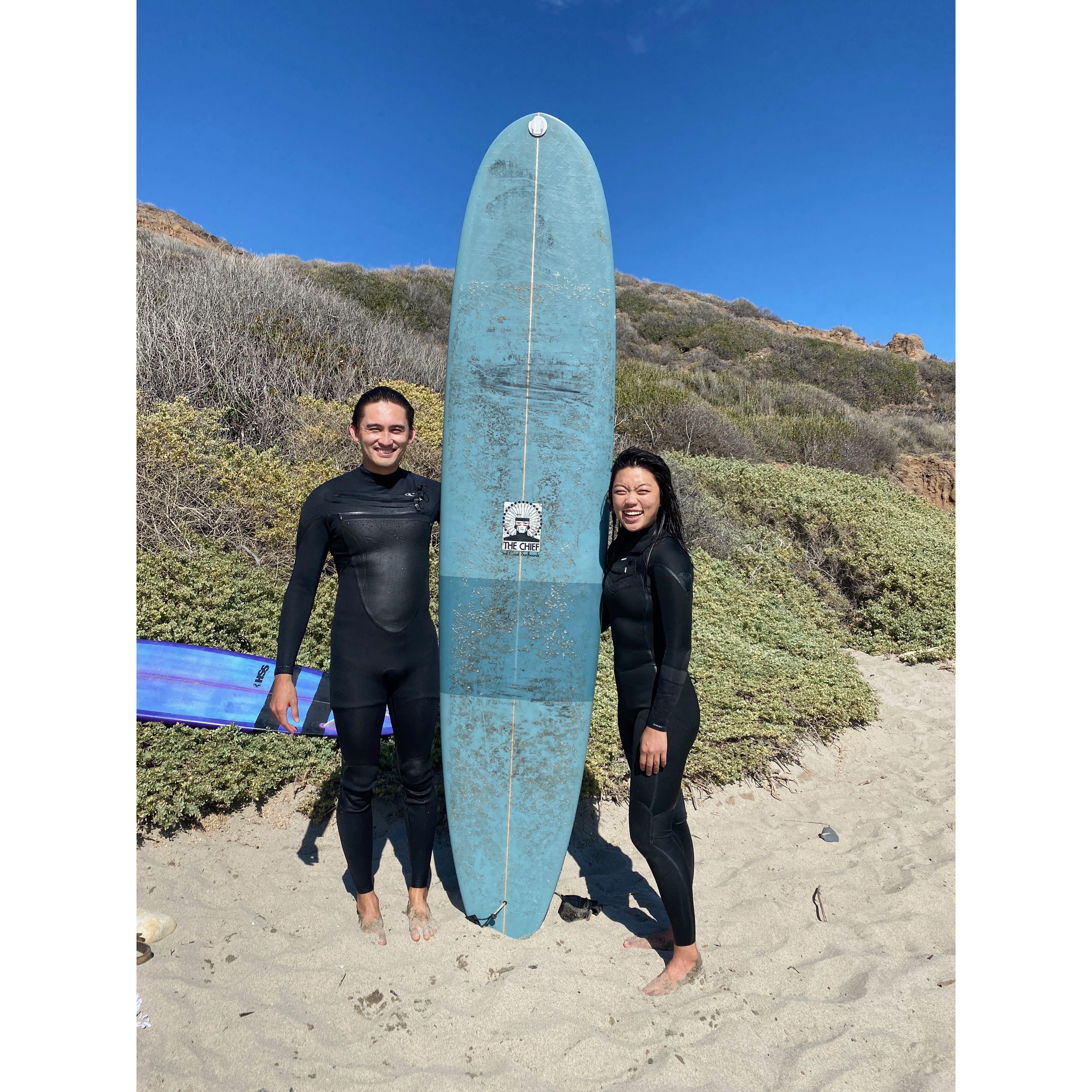 Surfing at San Onofre