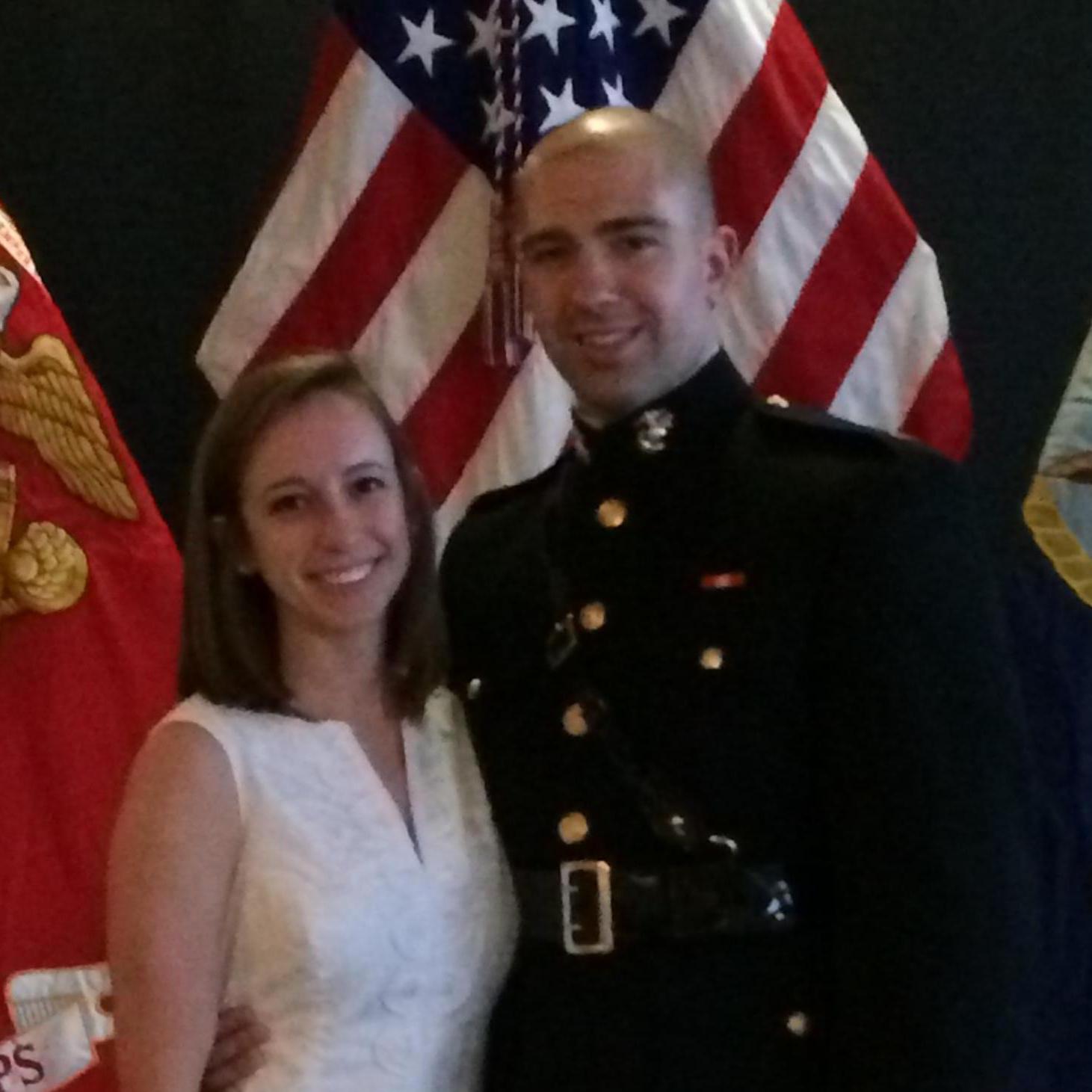 Mike commissioned into the Marine Corps when he graduated in 2014.