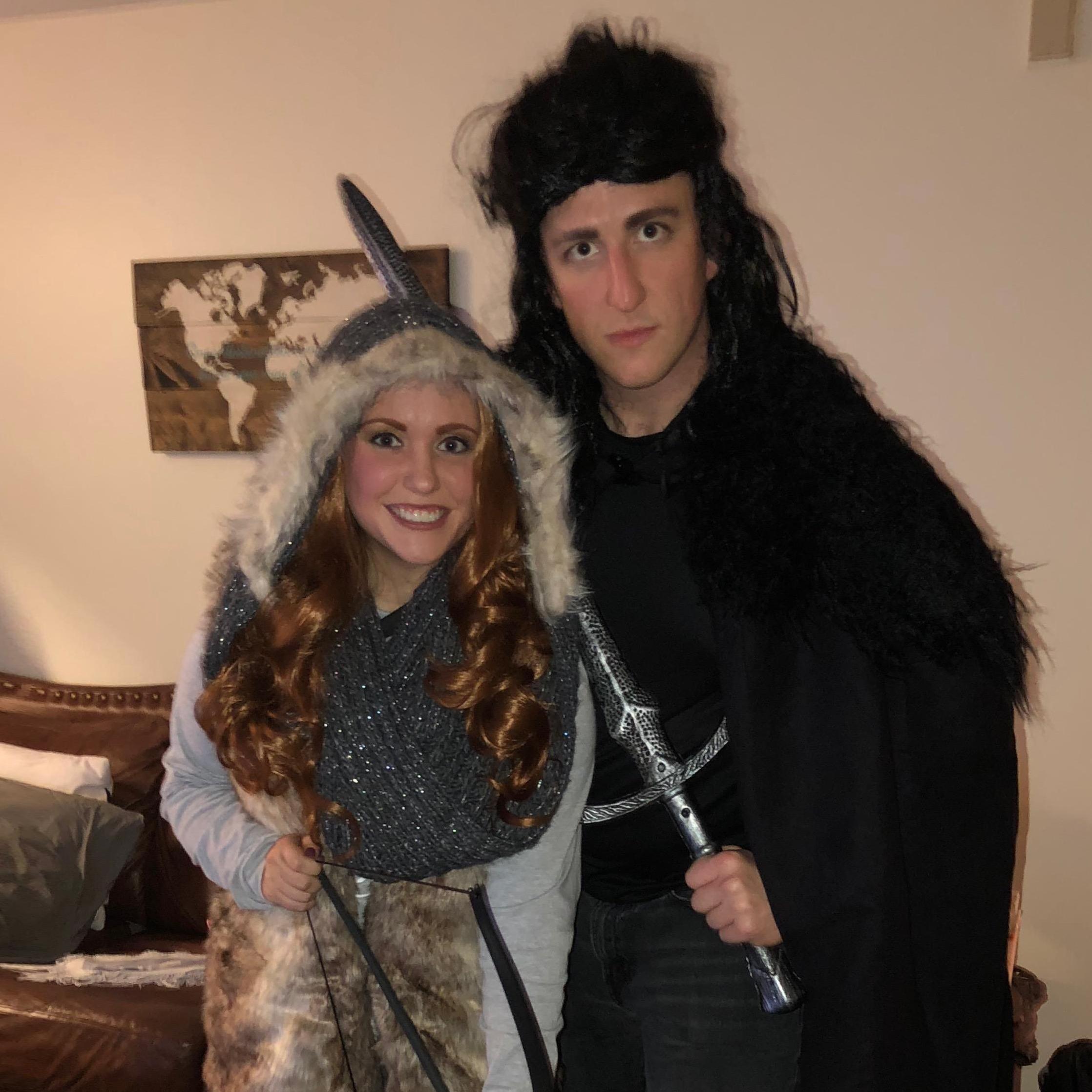 And of course, we'd never miss an opportunity to dress up as Jon Snow and Ygritte from Game of Thrones.