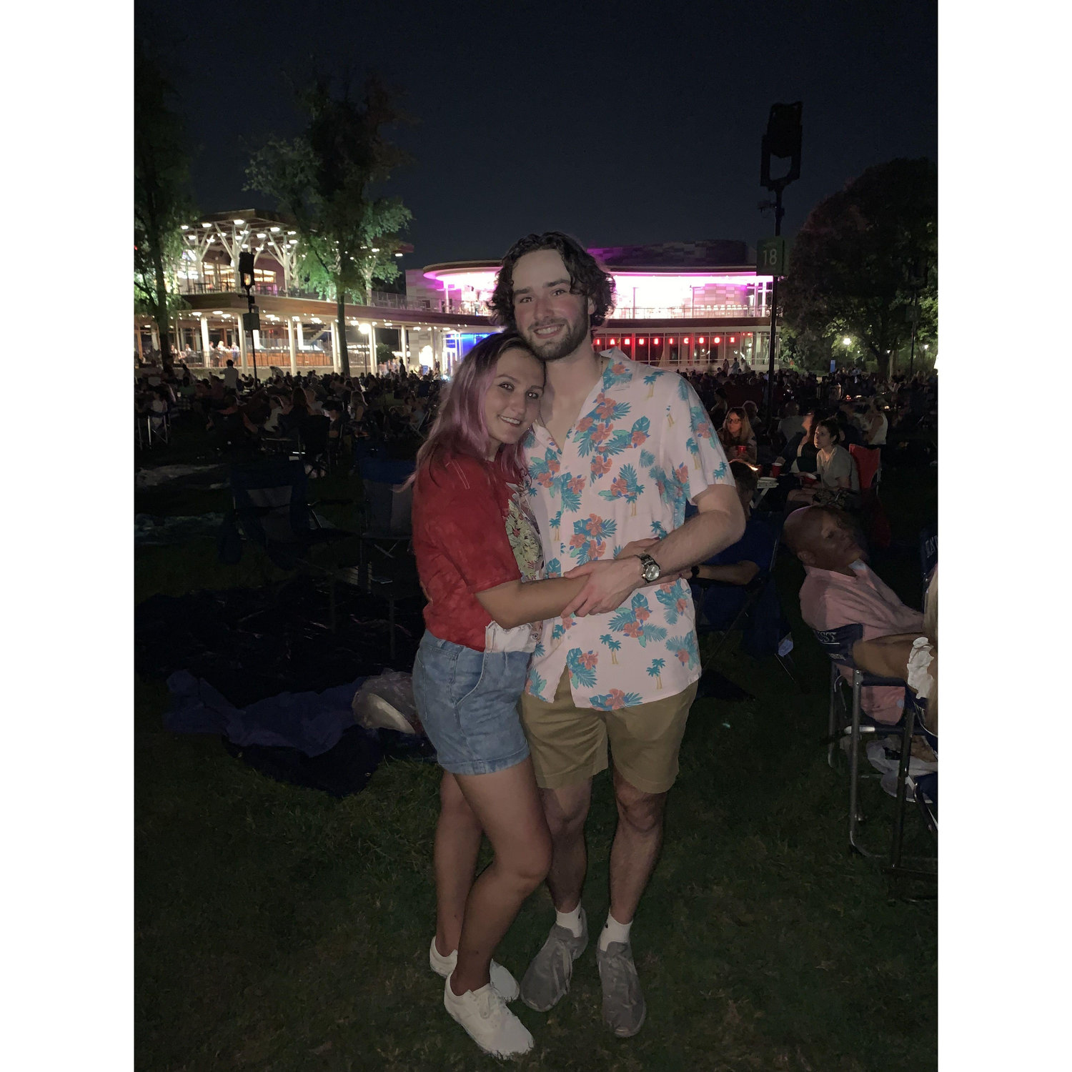 First photo together... Train at Ravinia