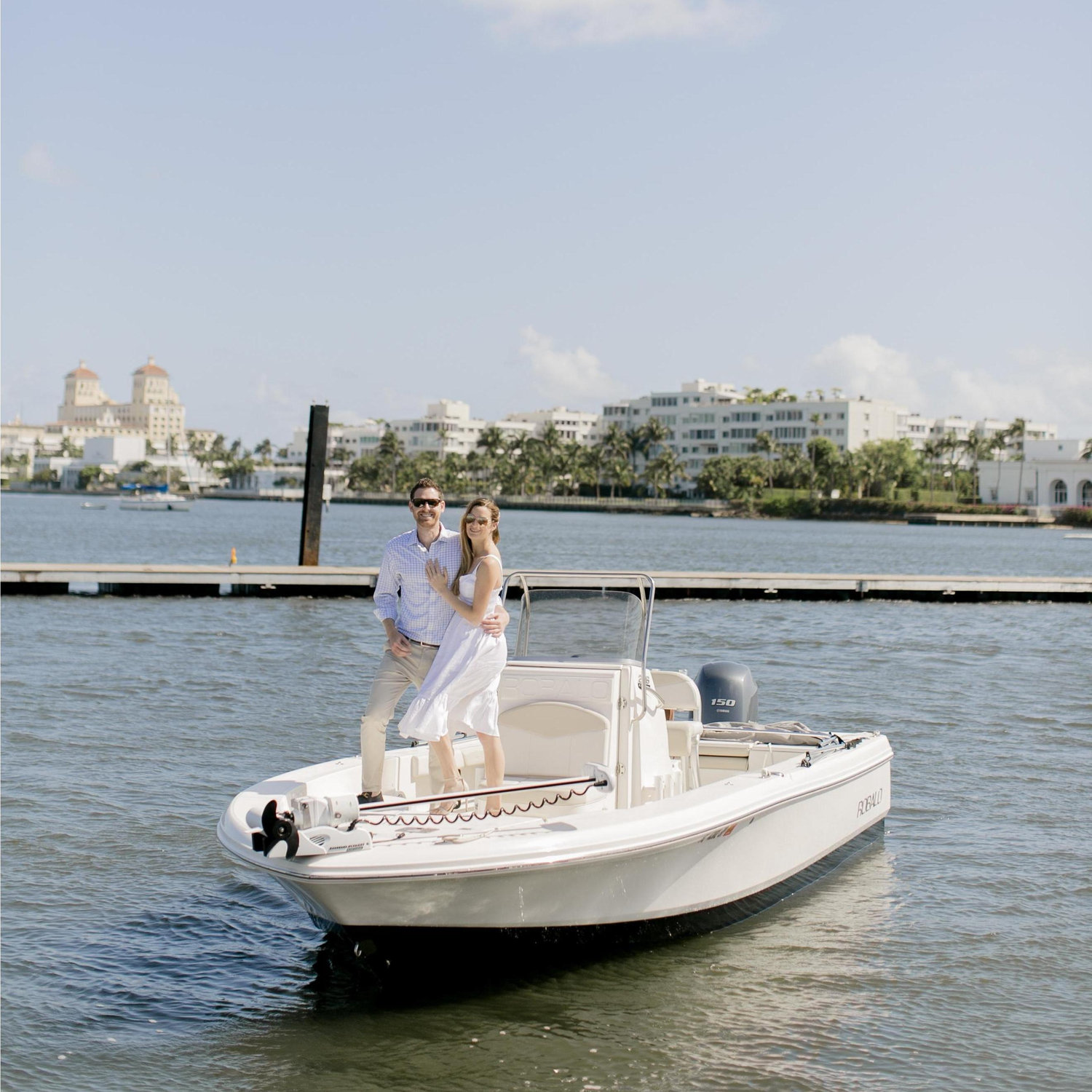 Arriving downtown palm beach