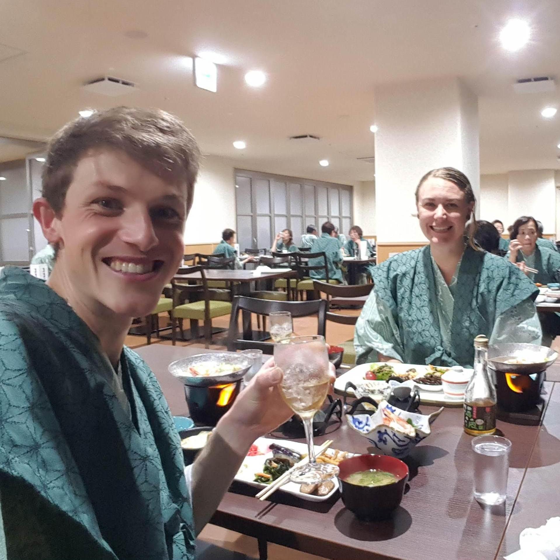 Amazing food at the Japan onsen resort