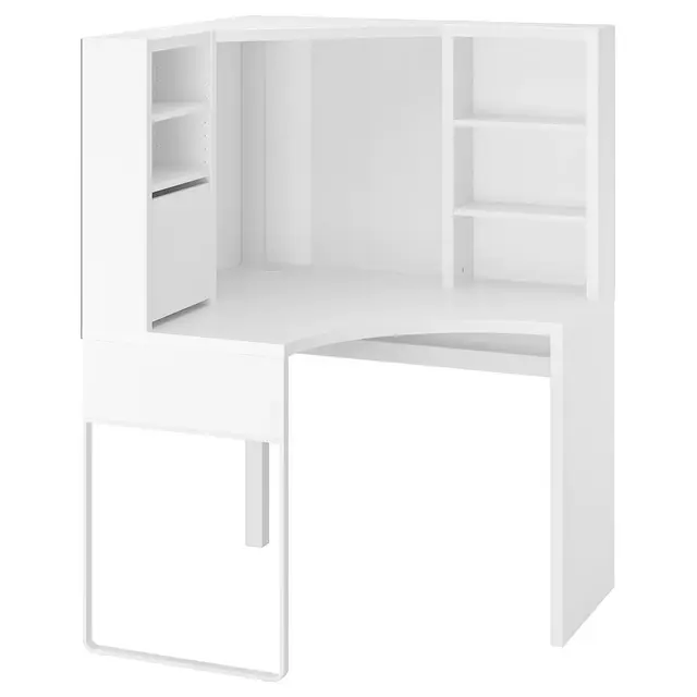 MICKECorner workstation, white39 3/8x55 7/8 "