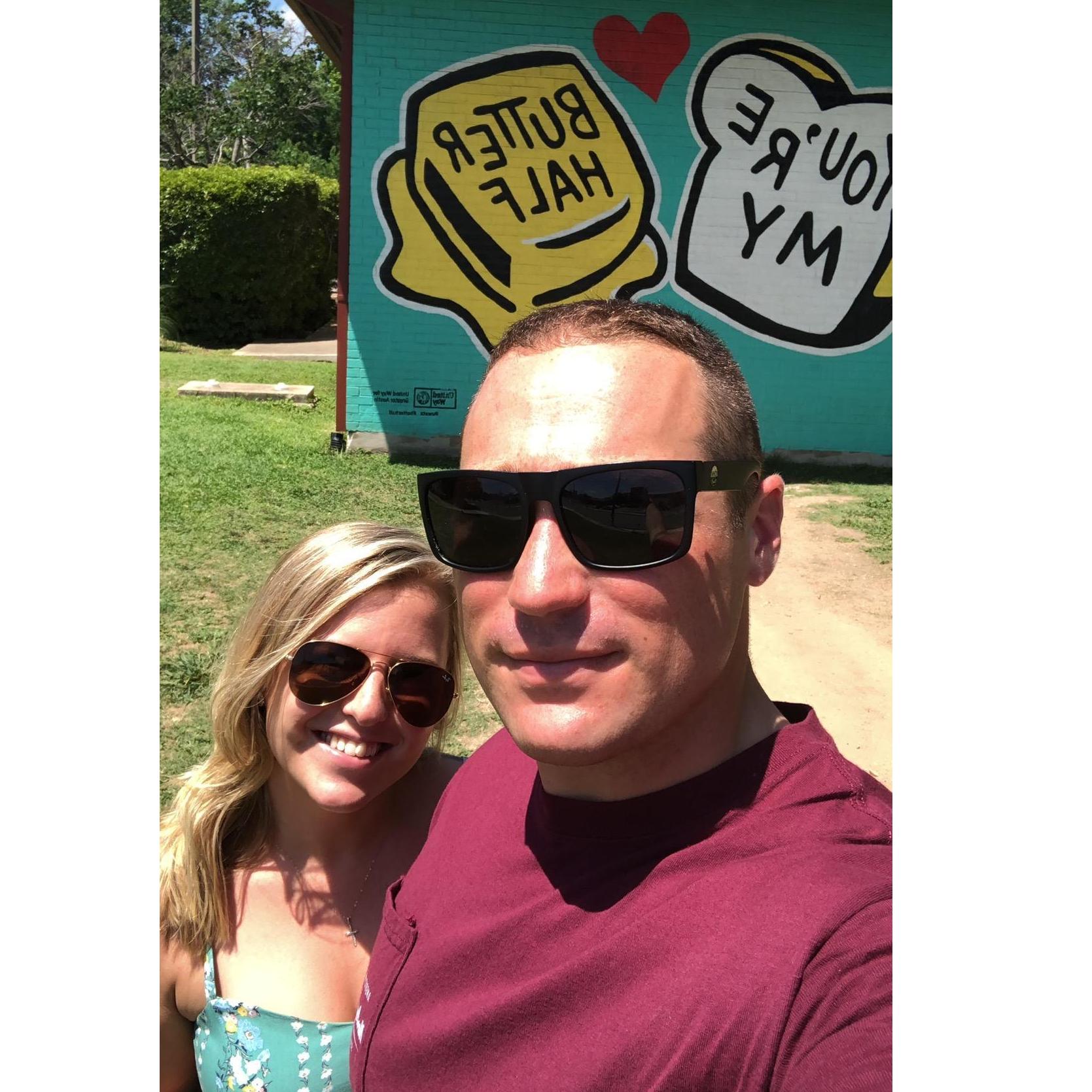 Bonnie visiting Josh in San Antonio
