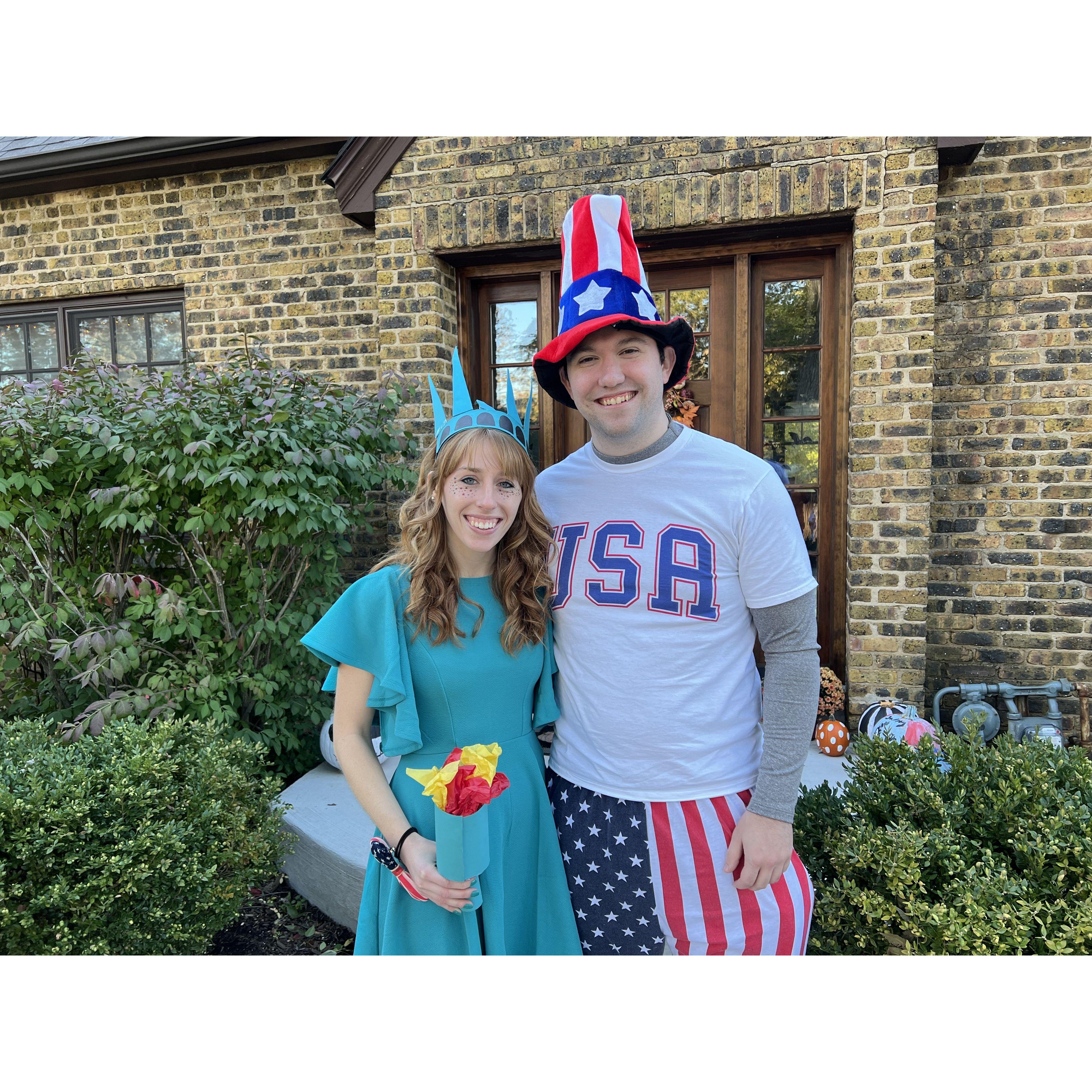 Uncle Sam and Lady Liberty - halloween 2022
