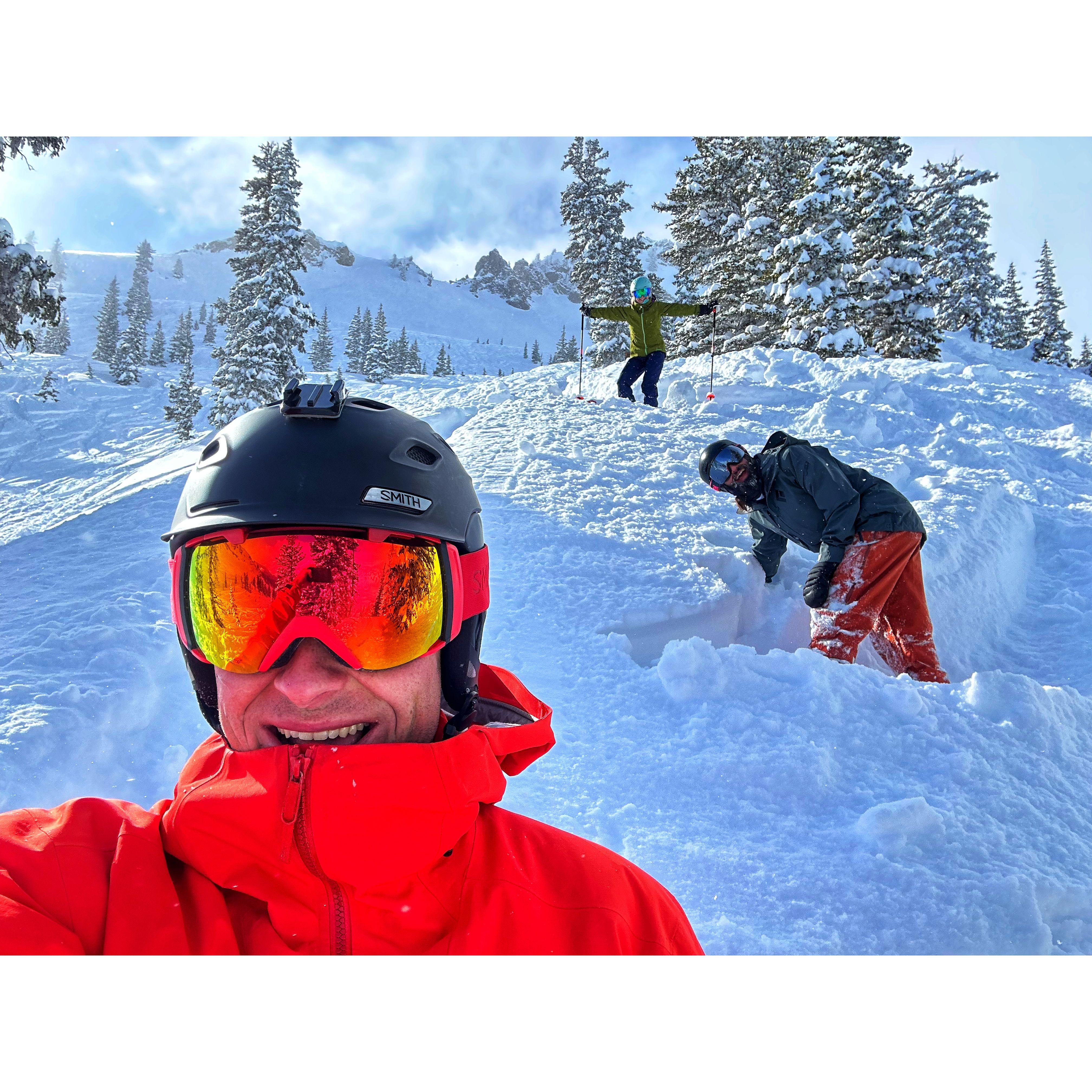 Chasing deep pow in UT with Trevor