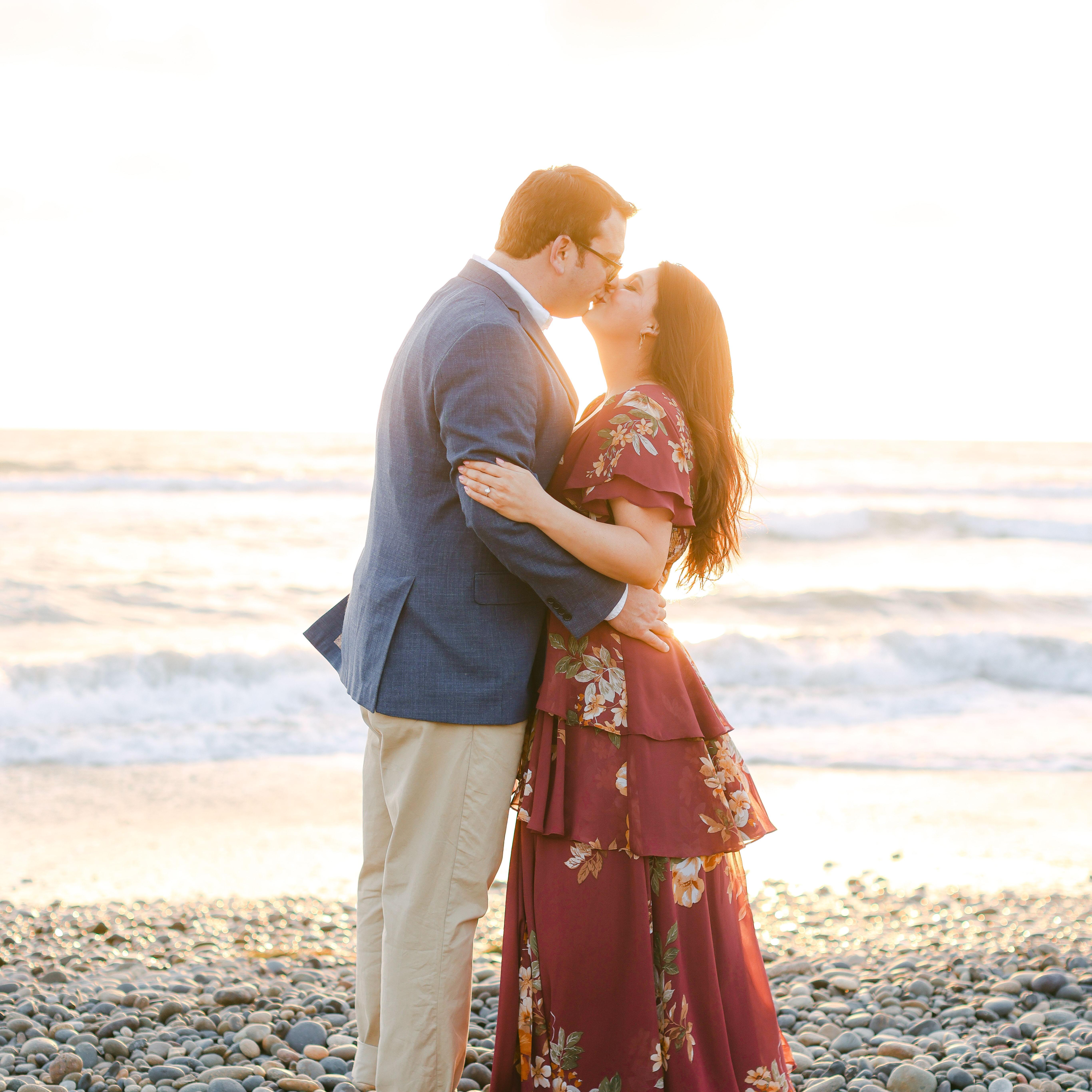 Official engagement photos at Torrey Pines, taken by our wedding photographer Brett Hickman.