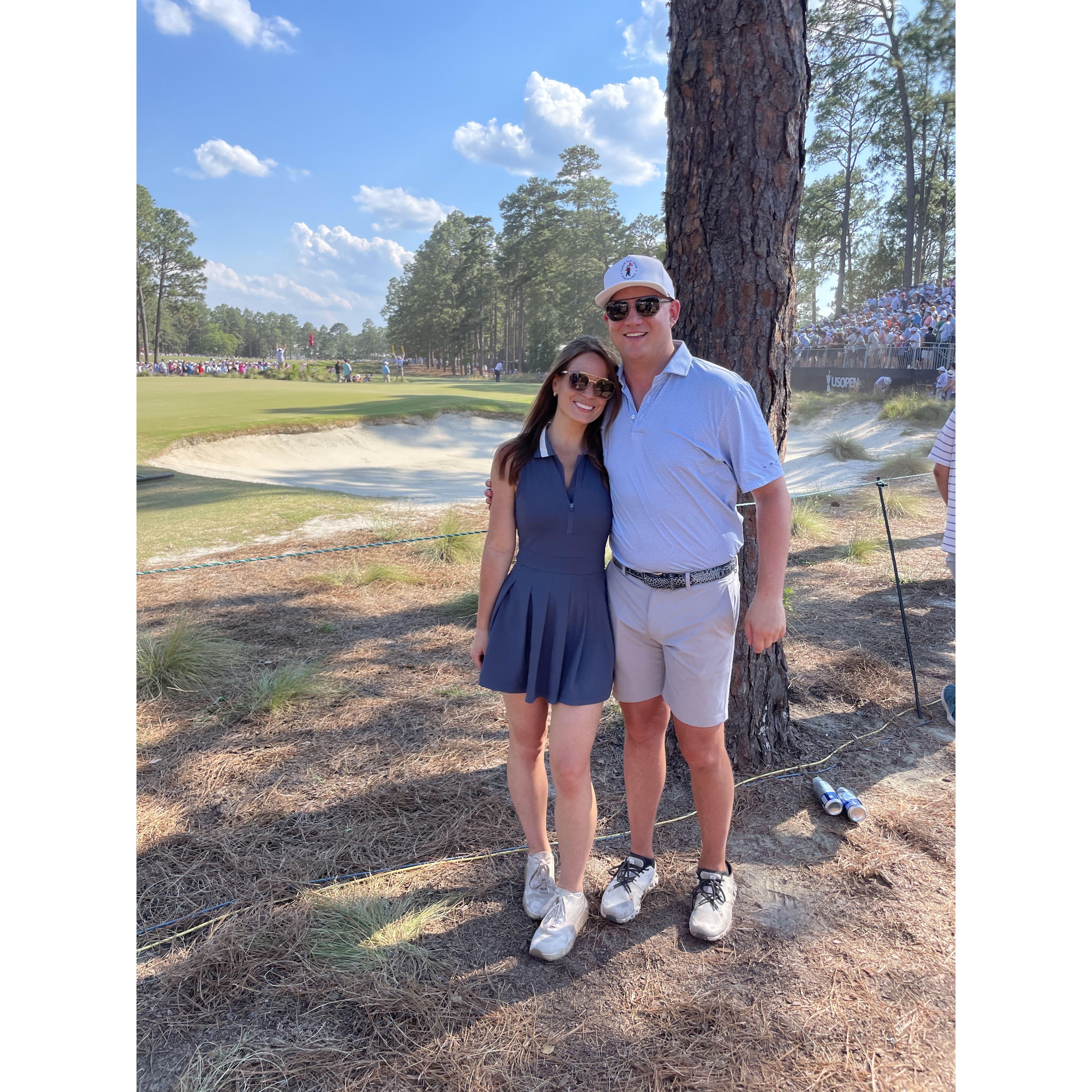 US Open at Pinehurst, NC. June 2024.