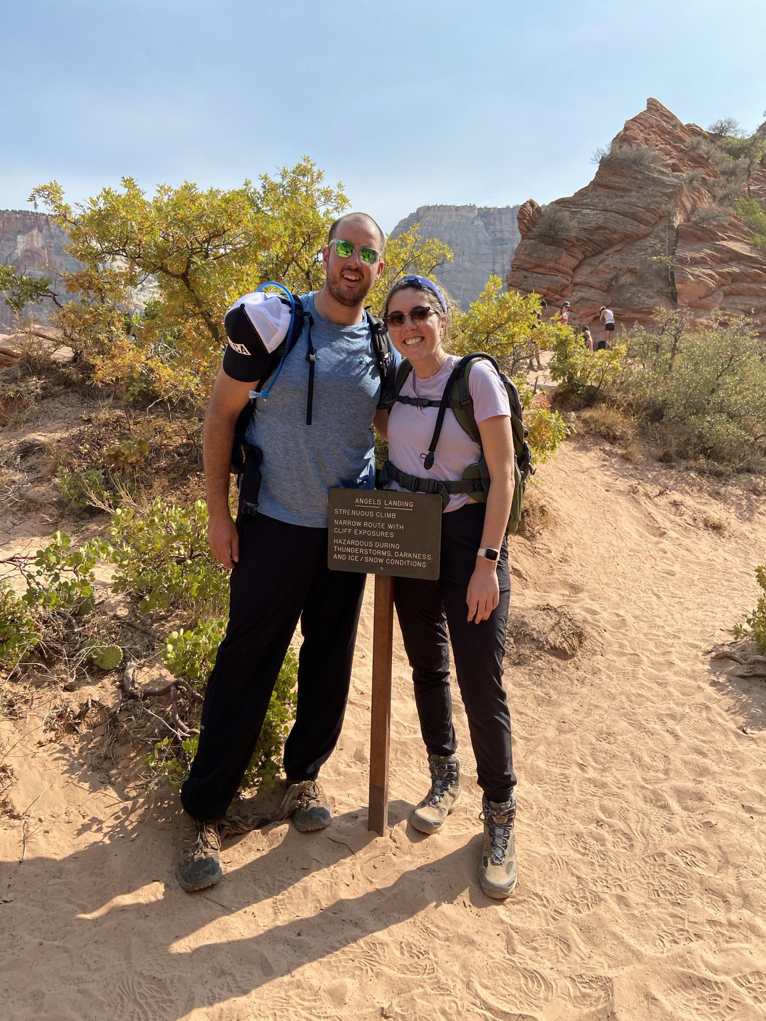 Angel's Landing - Zion National Park (our first trip together!)