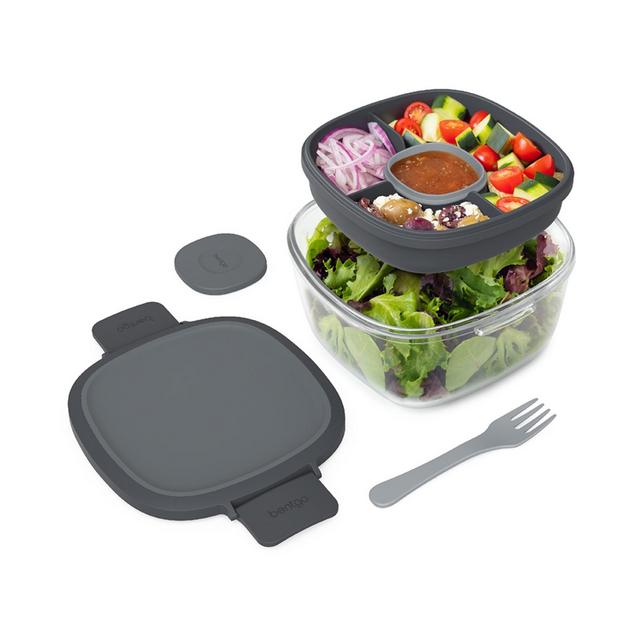 1pc Lunch Box for Kids, Bento Box Adult Lunch Box for Men Women with  Cutlery & Salad Dressing Container To Go, Leak-Proof Meal Prep Container  for Work School Travel, No BPA, Microwave