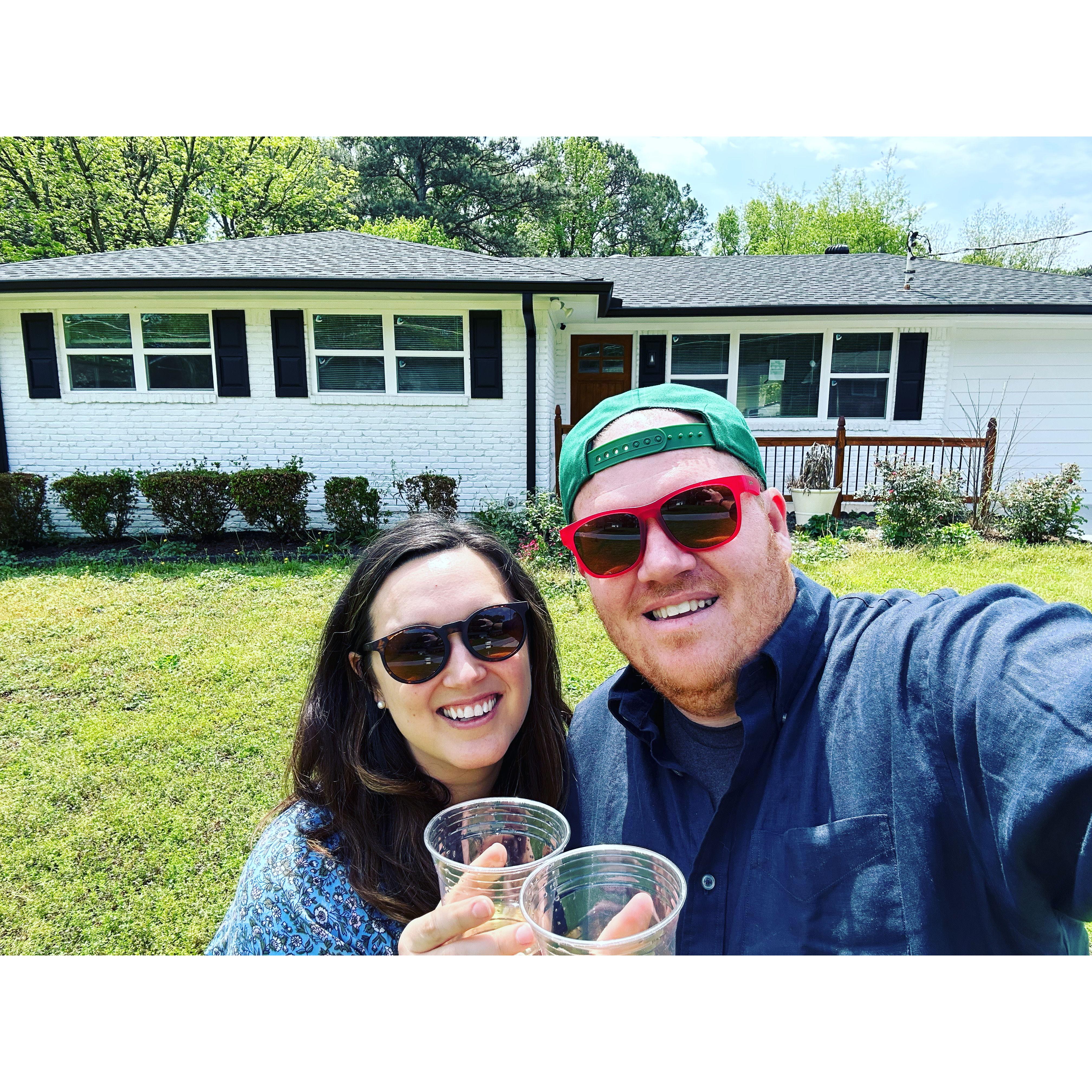 We bought a house together in April 2023!