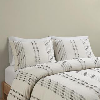 Kara 3-Piece Cotton Jacquard Duvet Cover Set