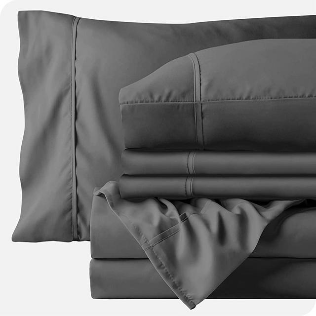 Queen Sheet Set - 6 Piece Set - Hotel Luxury Bed Sheets - Ultra Soft - Deep Pockets - Easy Fit - Cooling & Breathable Sheets - No Wrinkles - Cozy - Grey - Queen Sheets - 6 PC