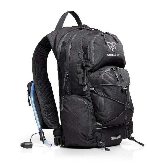 Water Buffalo Hydration Backpack - Sherpa 22L Hiking Backpack with Water Bladder - Water Backpack for Hiking with Waterproof Zippers, Phone & Pole Holders