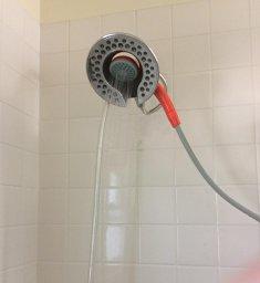 Ivation Portable Outdoor Shower, Battery Powered - Compact Handheld Rechargeable Camping Showerhead - Pumps Water from Bucket Into Steady, Gentle Shower Stream