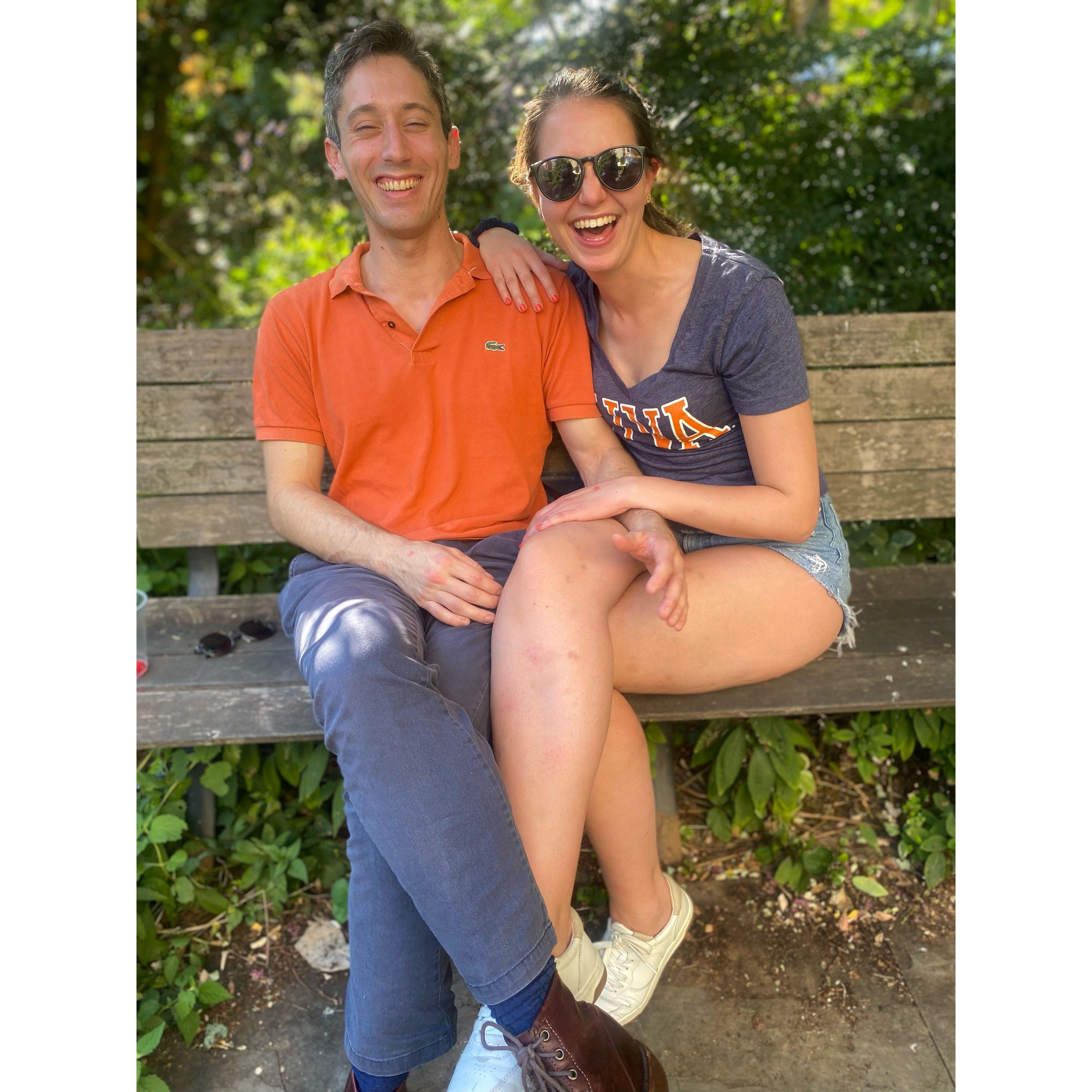 Cheering on University of Virginia football (Go Hoos!) - Washington, DC, September 2023