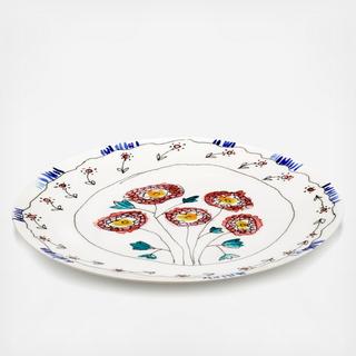 Midnight Flowers Anemone Large Serving Plate by Marni