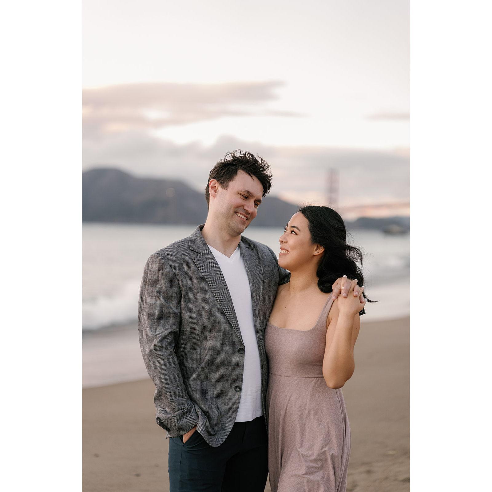 At Baker Beach. Photo by Zha Zha Photography.