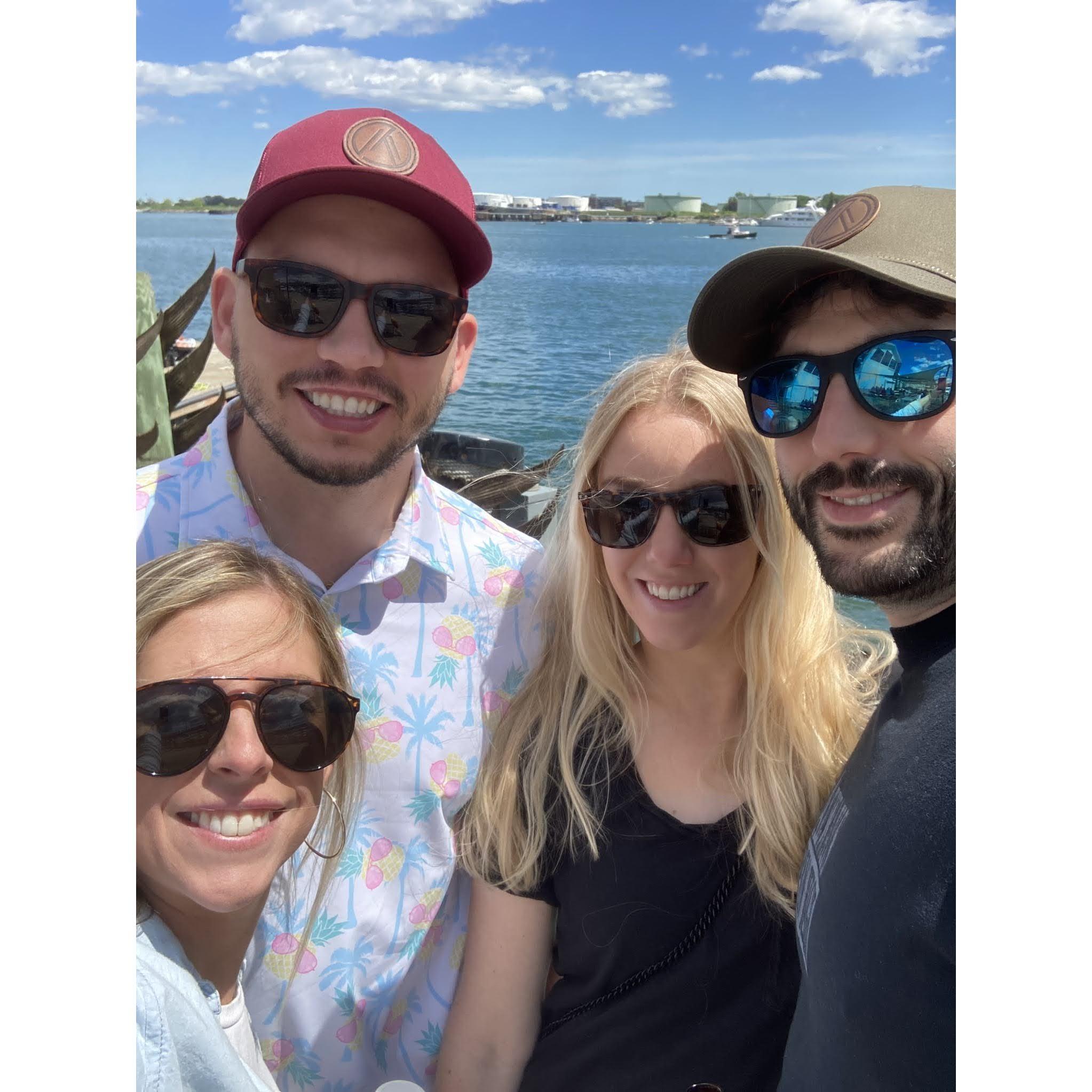 Exploring Portland, Maine... always a treat to go on couples trips with the Doolans!