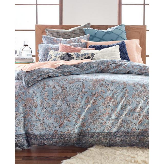Lucky Brand Blue Basanti Count 3-Pc. Full/Queen Duvet Set, Created for Macy's