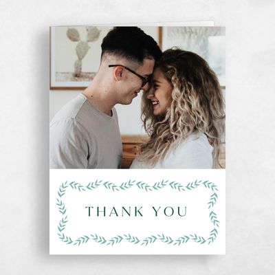 Emerald, Green Wedding Thank You - Kitts Photo