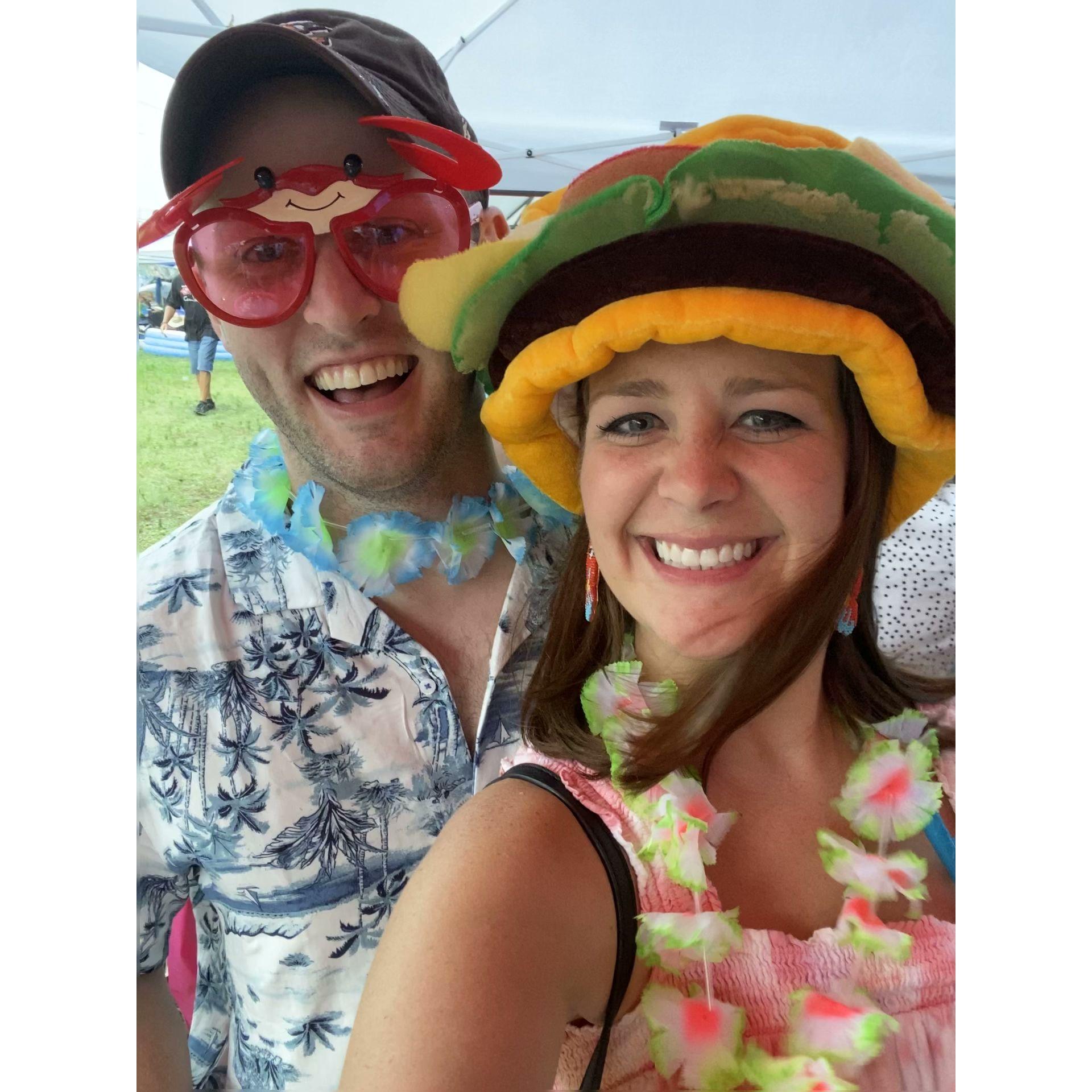 Couple of Parrot Heads
