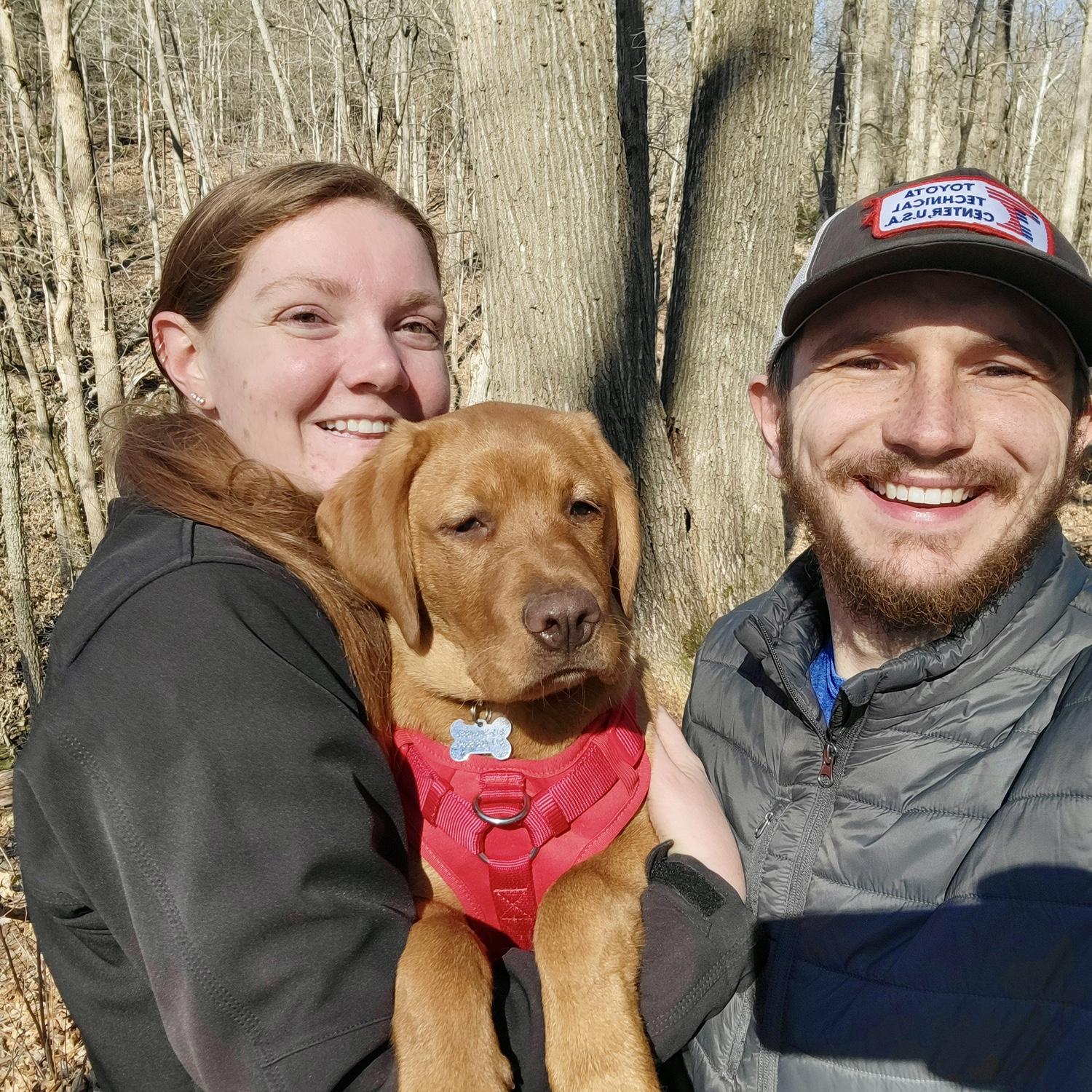 Bobber's first hike, which he absolutely loved.