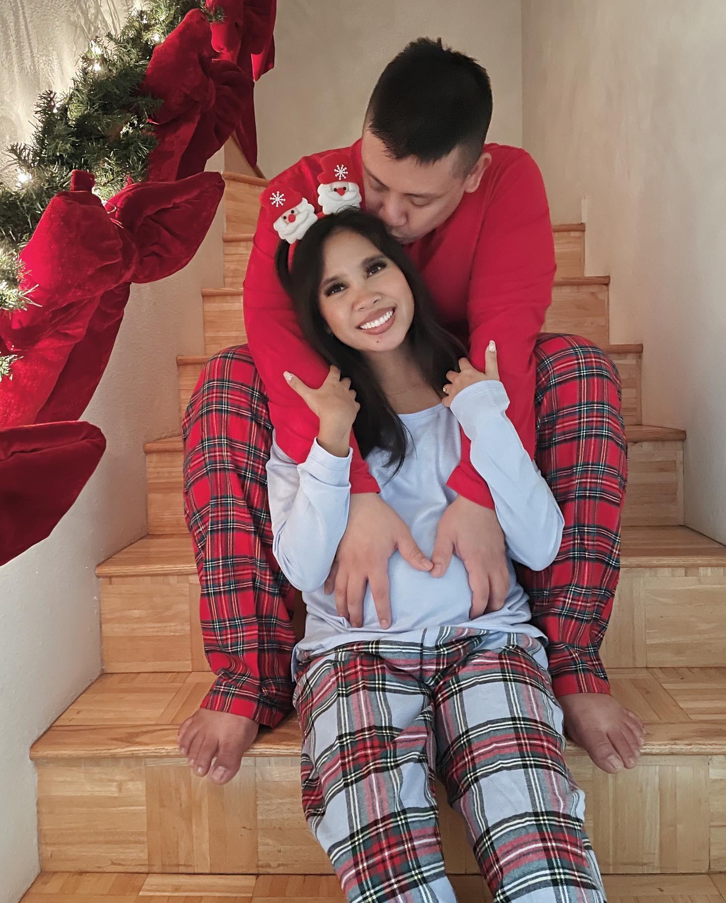 Christmas Eve stair pose pt. 2 🎄
