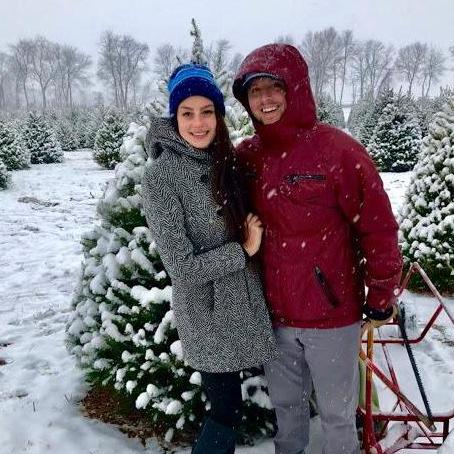 Cutting down our first Christmas tree