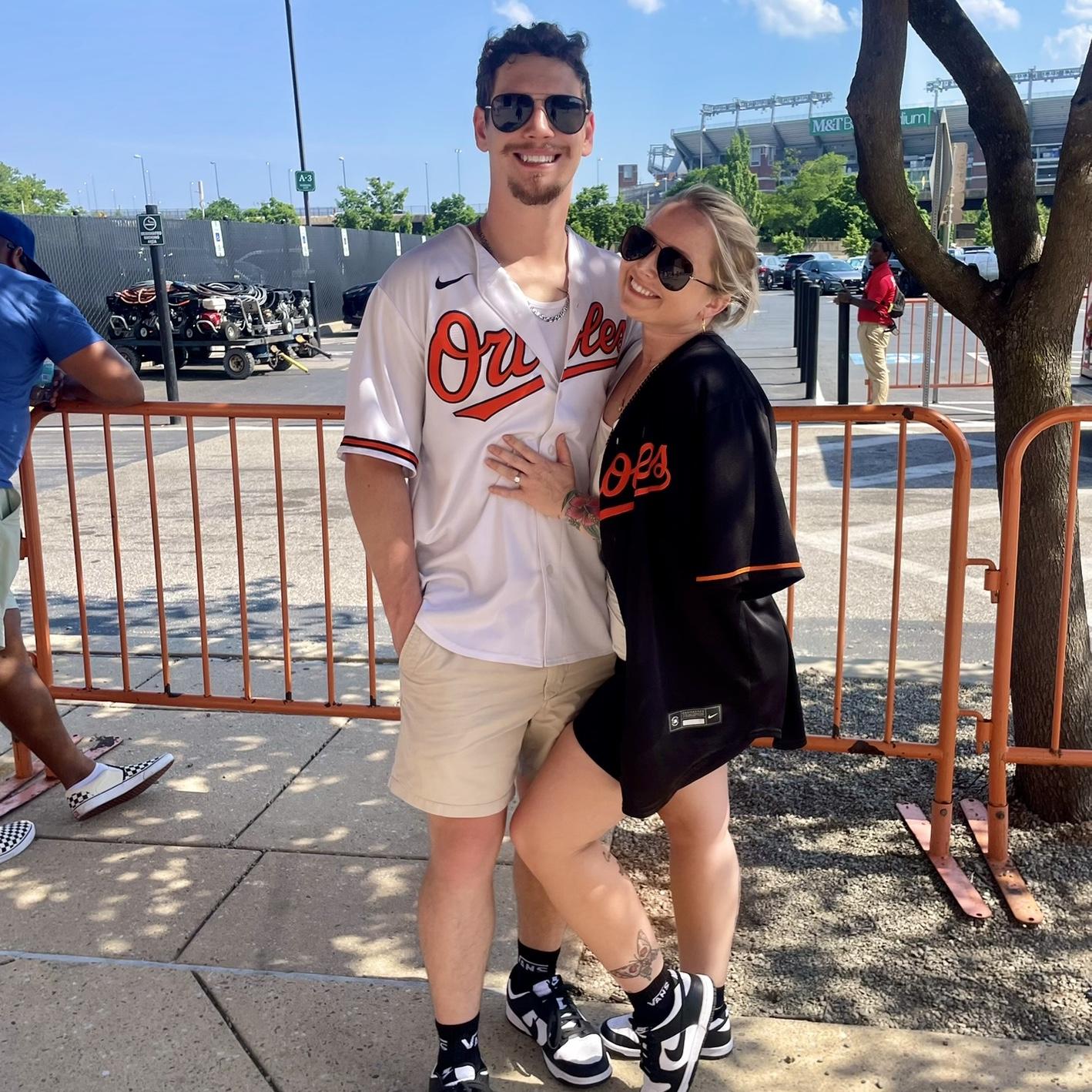 Cj took Abbey to her first professional baseball game ⚾️🏟️