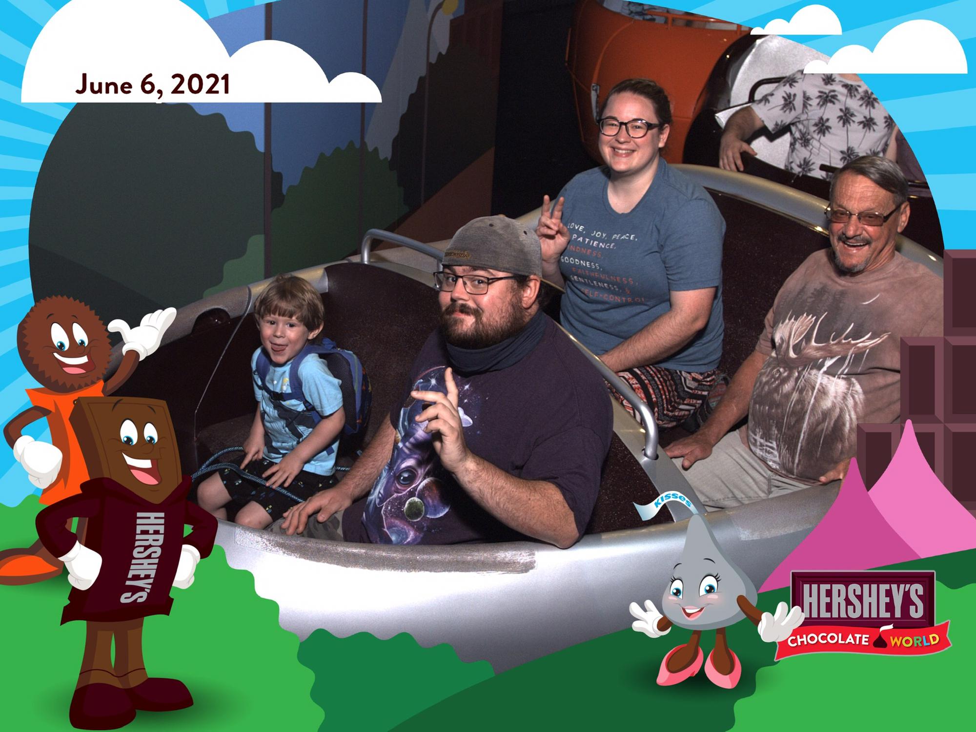Theron loved Chocolate World with Poppy.