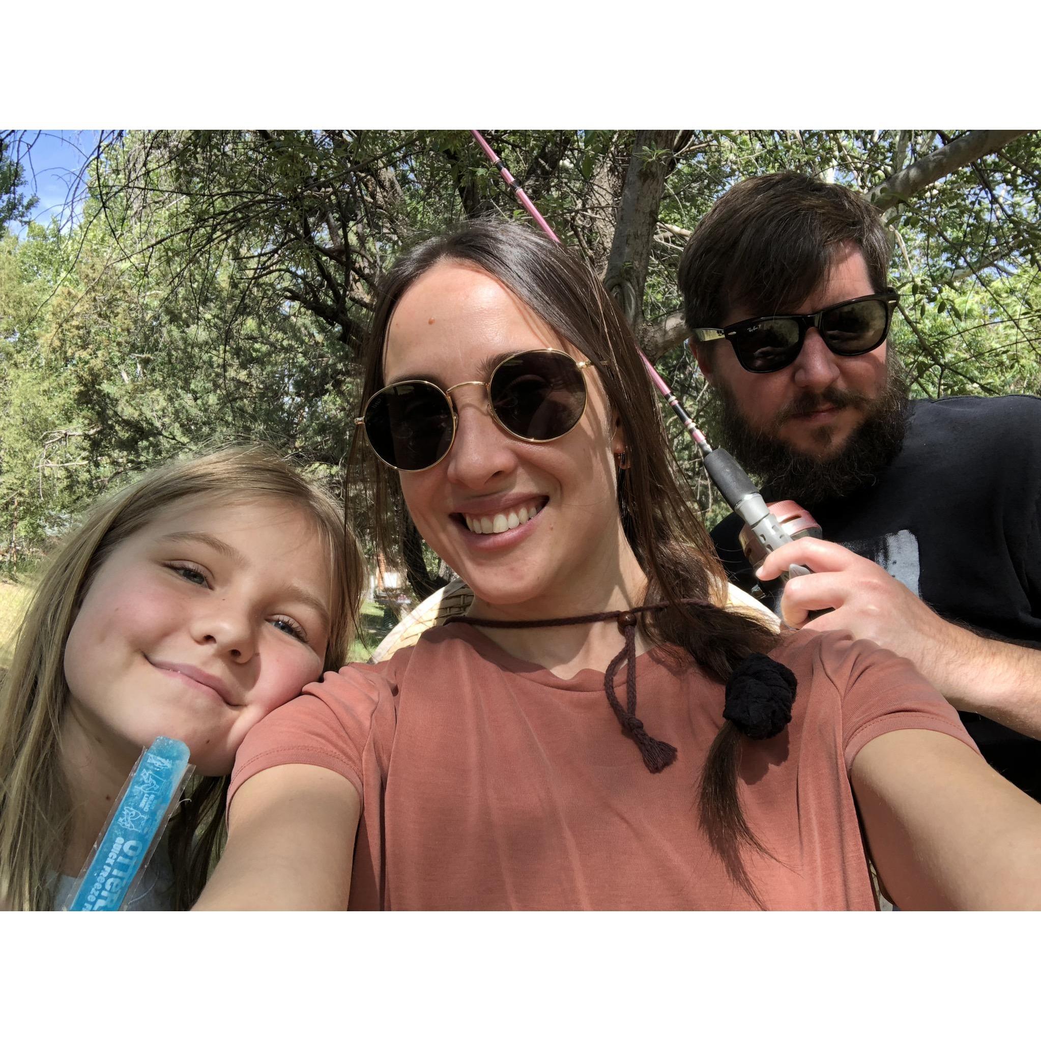 Devin, Scar and I at the cabin in Payson, AZ