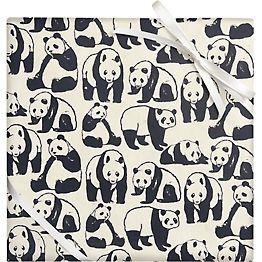 Pandas on Cream Handmade Paper