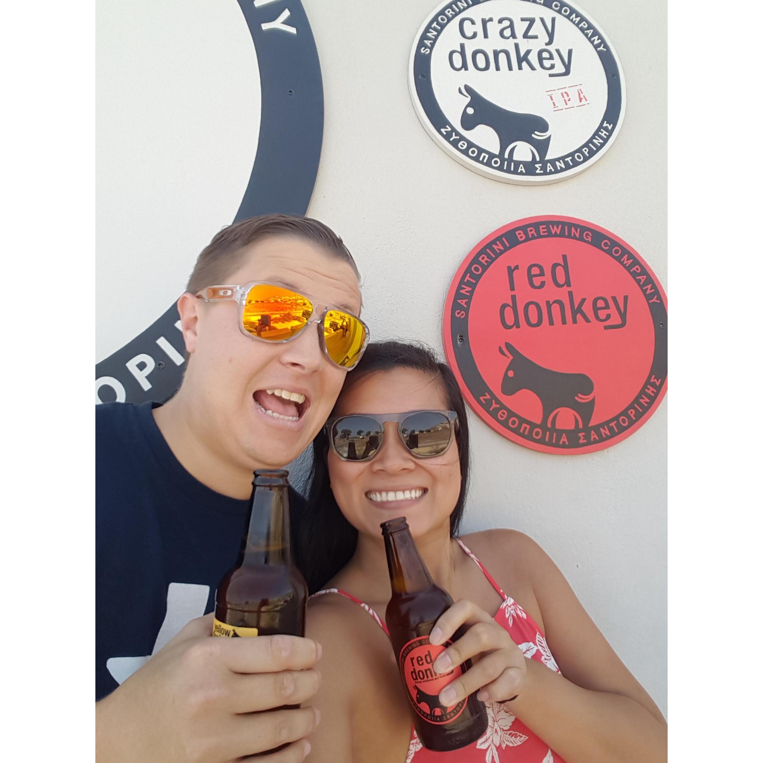 Santorini's only brewery - Crazy Donkey 2017