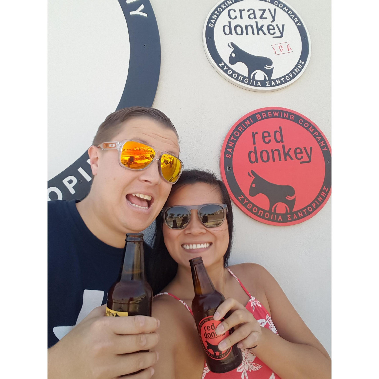 Santorini's only brewery - Crazy Donkey 2017