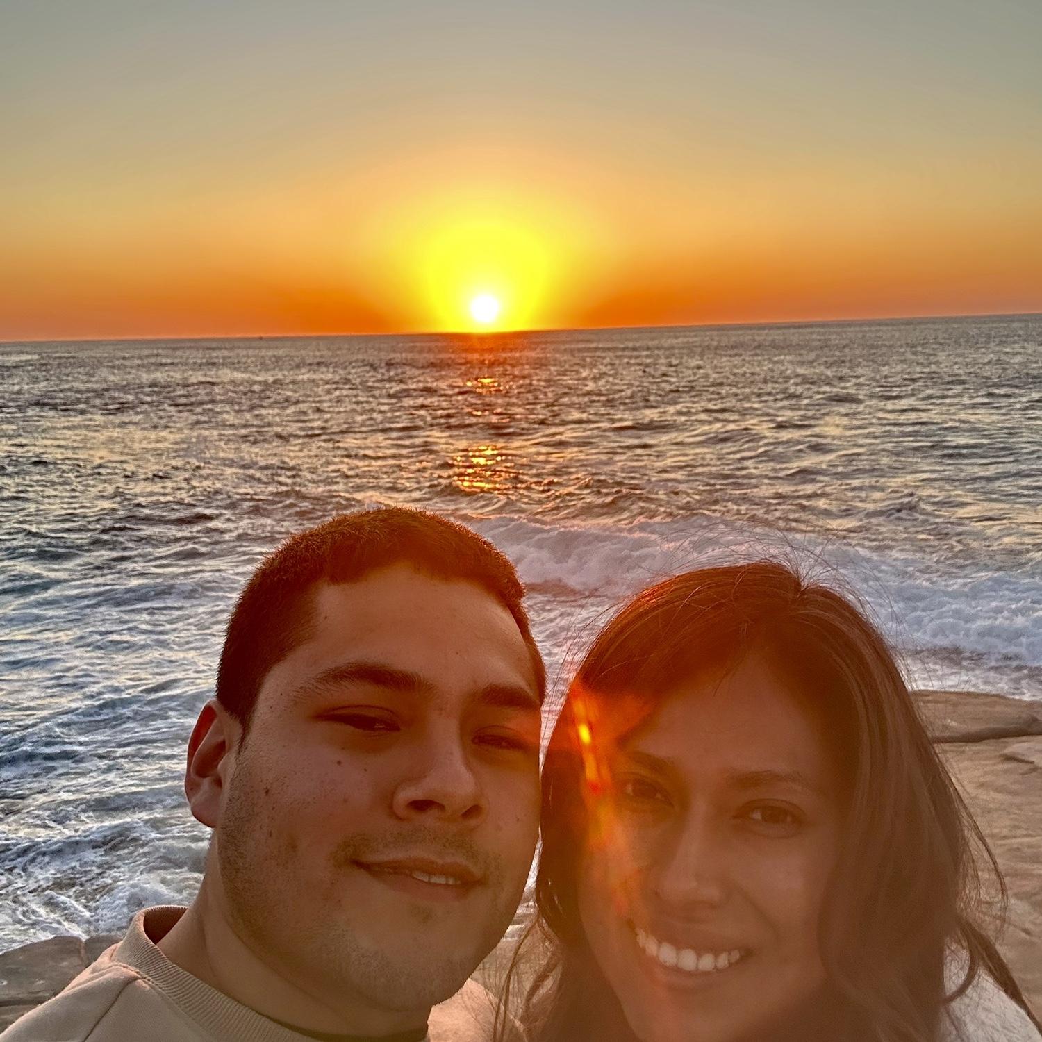 In San Diego! Our favorite pastime is watching sunrises and sunsets. It’s a must in every trip we take.