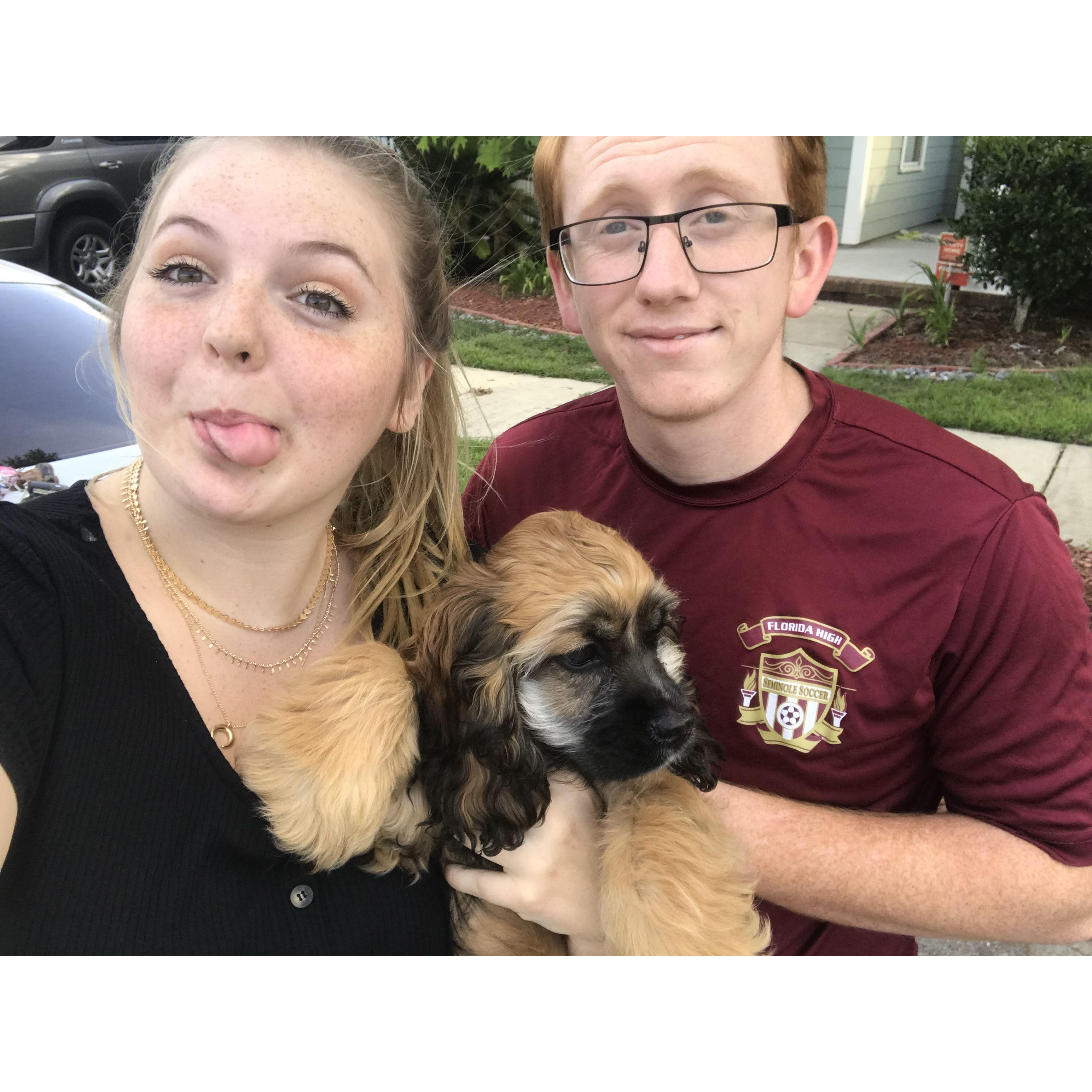 We got a puppy (Chelsea) together Summer 2019!