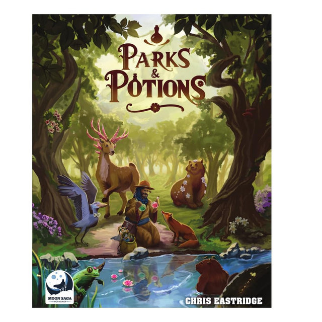 Parks & Potions Board Game – Dice Rolling, Potion Brewing & Animal Healing Strategy Game – Nature Conservation Adventure for Families, Friends & Adults – 1–5 Players, 15–30 Minutes