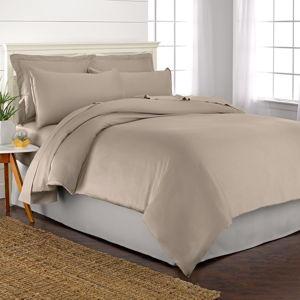 King Duvet Cover by Pure Bamboo, 3 Piece Set, Genuine 100% Organic Viscose Derived from Bamboo, Luxuriously Soft and Cooling, 2 Pillowcases (King, Sand)