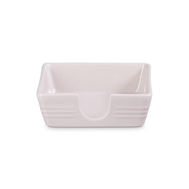 Le Creuset Stoneware Signature Cocktail Napkin Holder, 6 ", Shallot