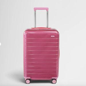 The Bigger Carry-On Suitcase, Translucent Pink (Limited Edition)