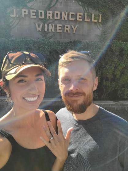 Engagement weekend - celebratory wine tasting!