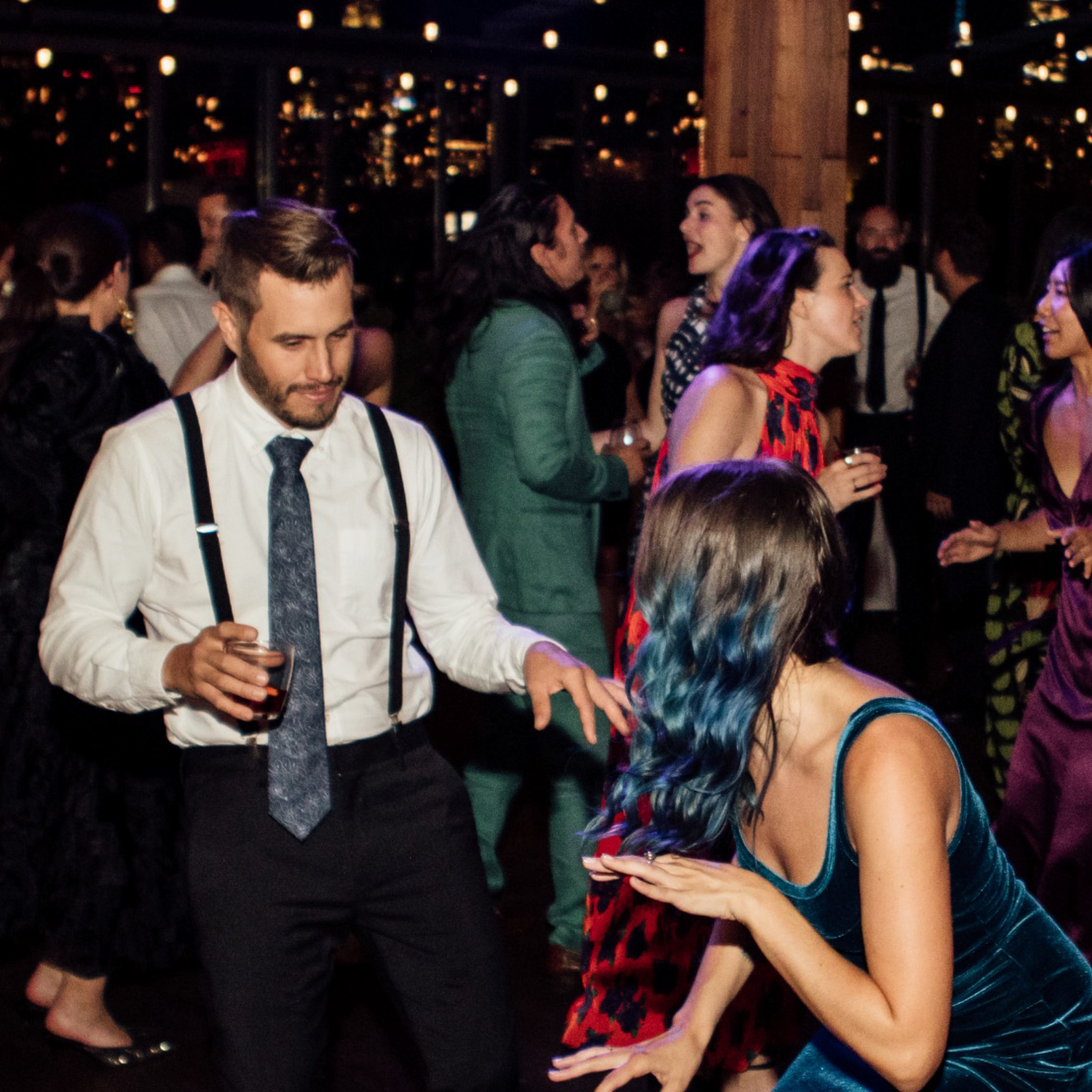 Dancing the night away at Alistair & Marina's wedding