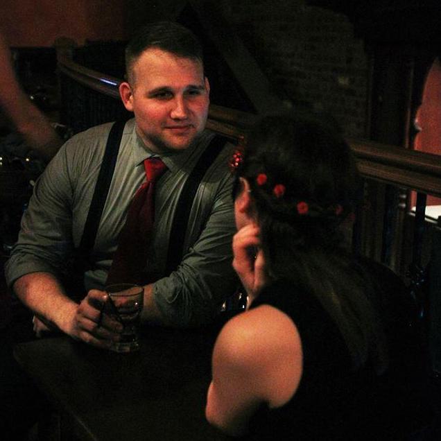 One of Sandra and Logan's first dates. They didn't know the photo was being taken, but found it posted on the website for the event later.