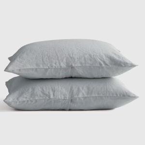 Linen Sham Set in Mist