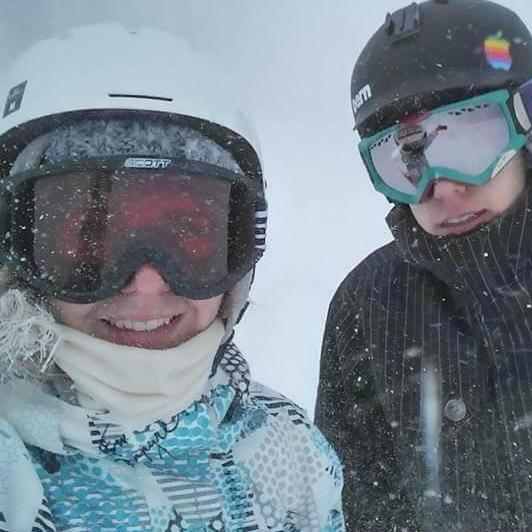 Our first snowboarding trip together 2015