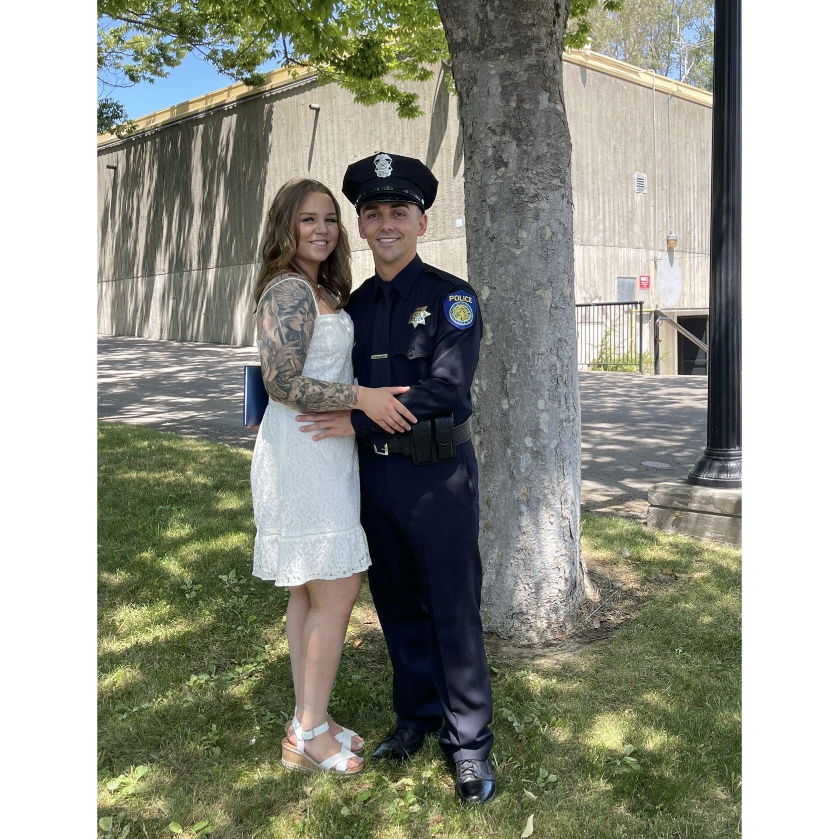 Chris police academy graduation