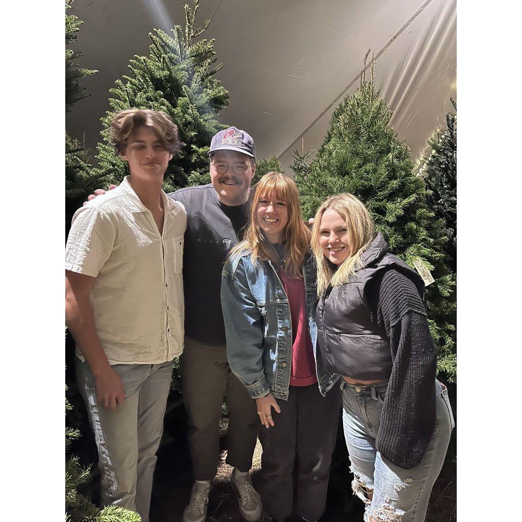 First time meeting the family! Christmas tree shopping after Thanksgiving.