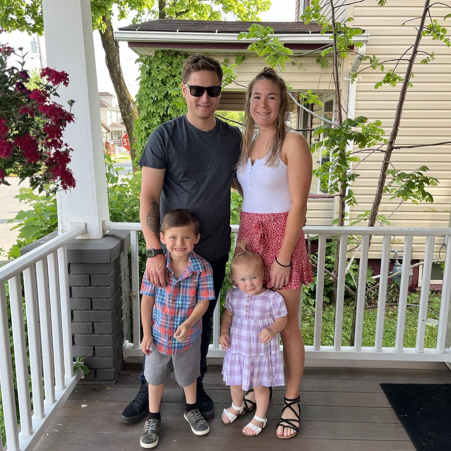 Right before Easton’s preschool graduation