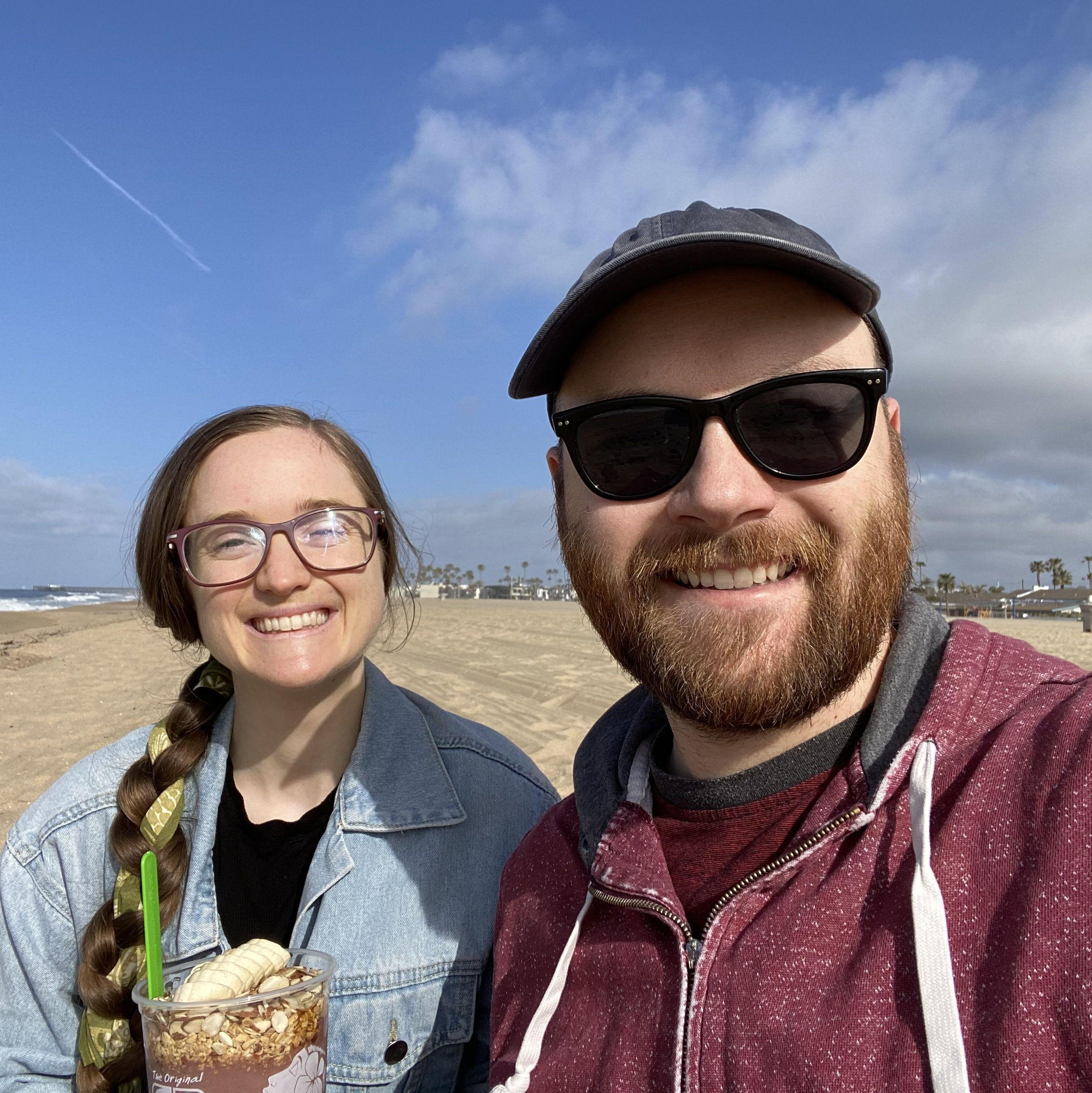 Spent Danae's genetic counseling Match Day in Newport Beach looking at by-the-wind sailors and eating acai bowls.